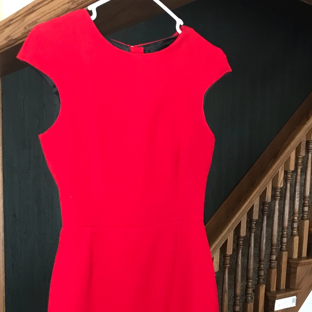 Size S - Zara true red capped sleeve dress